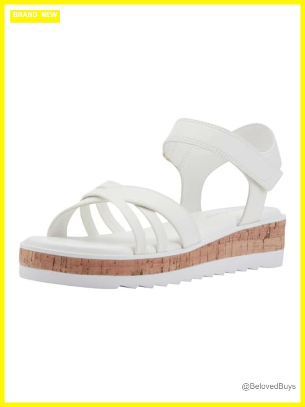 Faux Leather Platform Heeled Sandals Criss Cross Dressy Round Toe